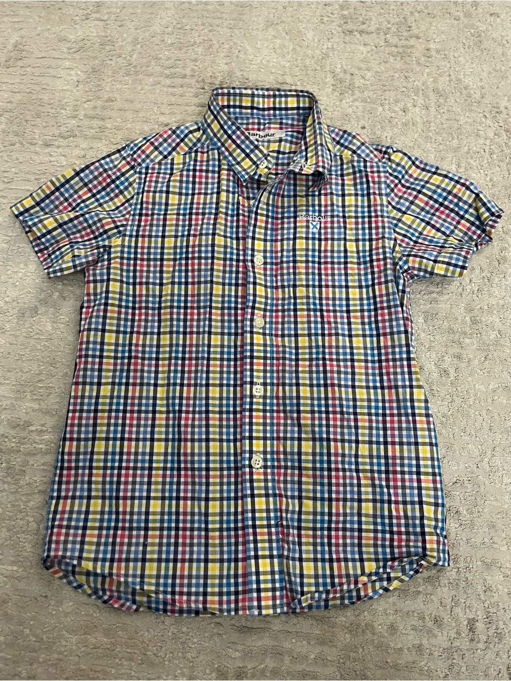 Barbour Kids Short Sleeve Button Down Shirt